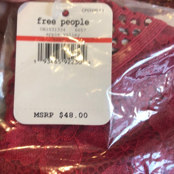 NWT Free People Sitting Pretty Brami Apple Valley - Picture 7 of 8